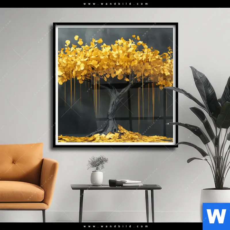 Poster | Goldener Lebensbaum | Quadrat