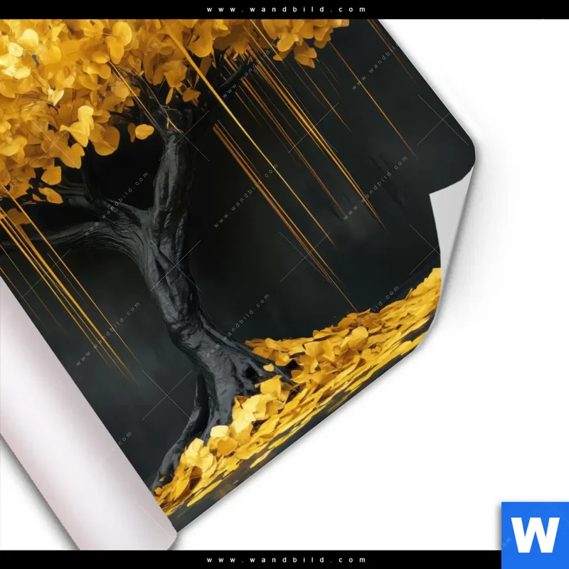 Poster | Goldener Lebensbaum | Quadrat