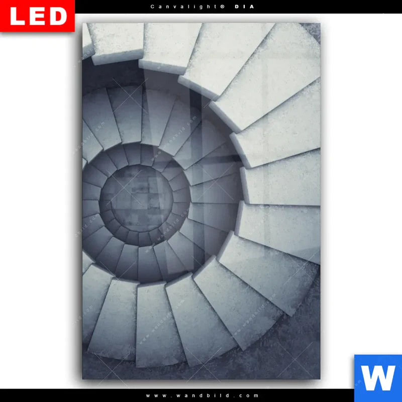 Wechselmotiv Acrylglas Canvalight® DIA | Stufen der Unendlichkeit | Hochformat