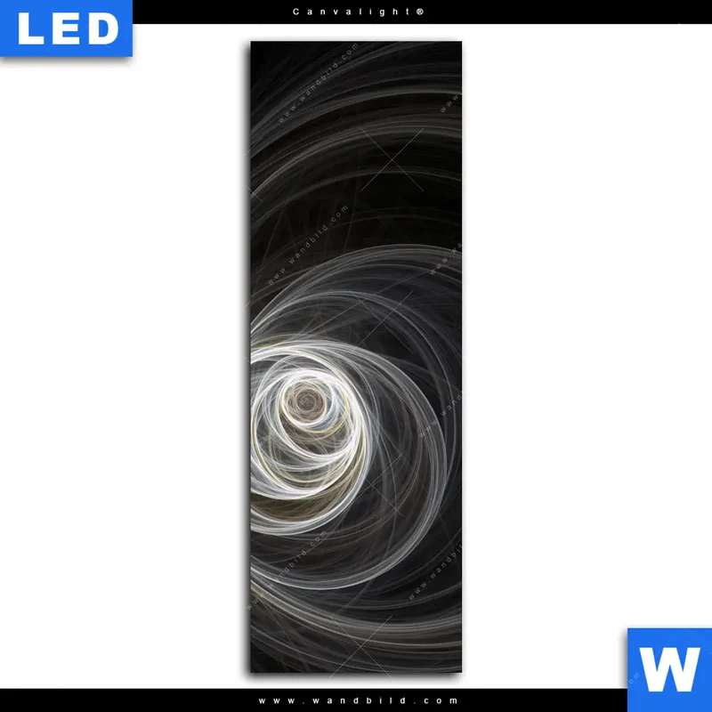 Canvalight® Leuchtbild | Lichtmalerei - Tanz der Linien | Schmal
