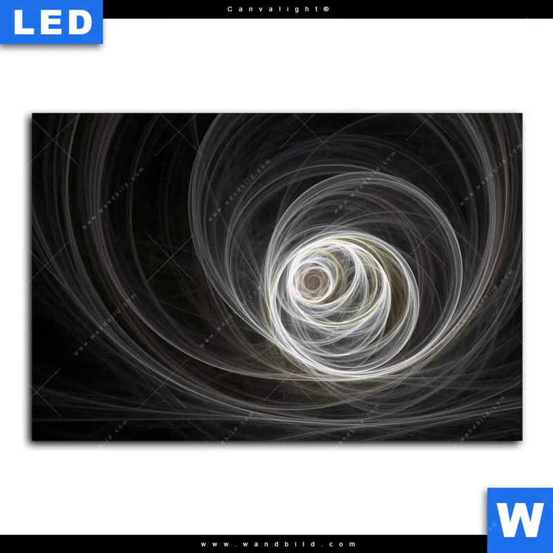 Canvalight® Leuchtbild | Lichtmalerei - Tanz der Linien | Querformat