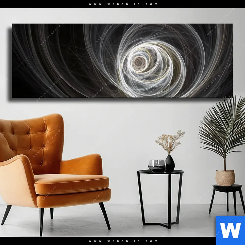 Leinwandbild | Lichtmalerei - Tanz der Linien | Panorama