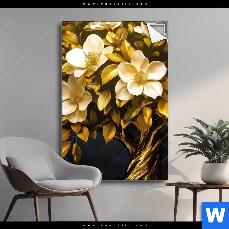 Spannbild | Blütenbaum im Luxusdesign | Hochformat