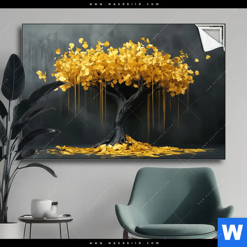 Spannbild | Goldener Lebensbaum | Querformat