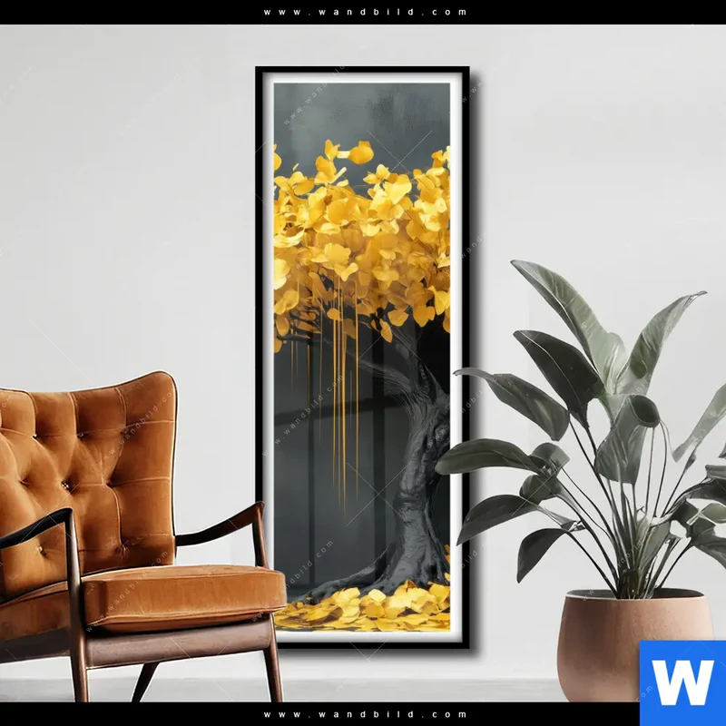 Poster | Goldener Lebensbaum | Schmal