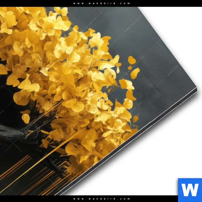 Alu-Dibond Bild | Goldener Lebensbaum | Hochformat