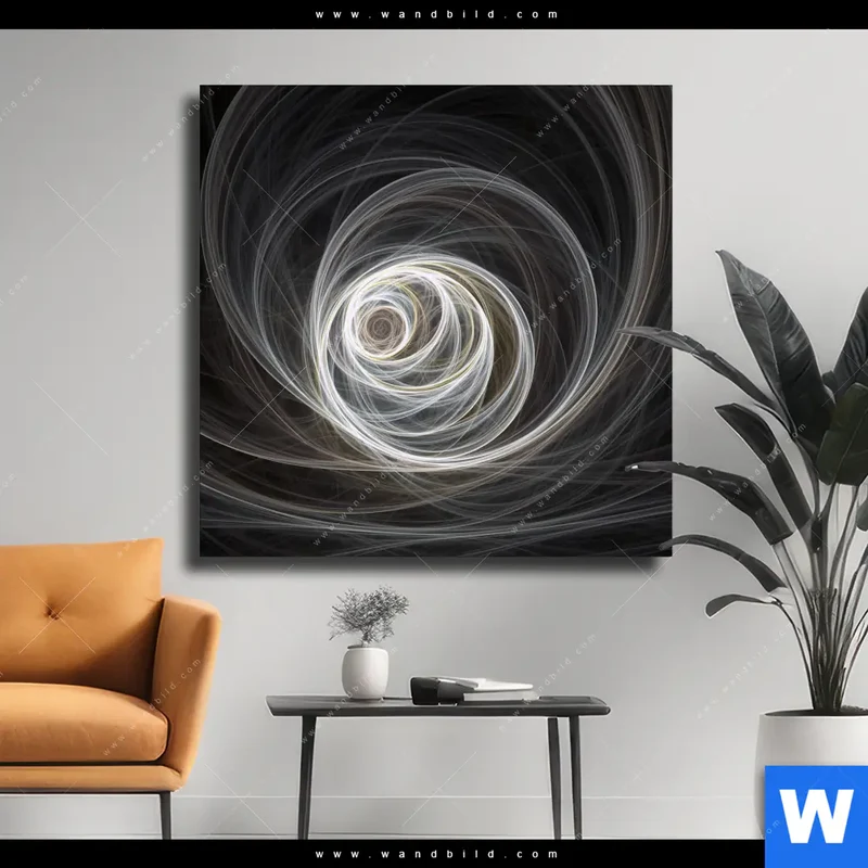 Leinwandbild | Lichtmalerei - Tanz der Linien | Quadrat