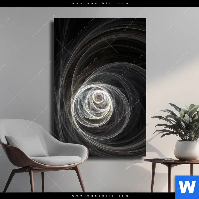 Leinwandbild | Lichtmalerei - Tanz der Linien | Hochformat