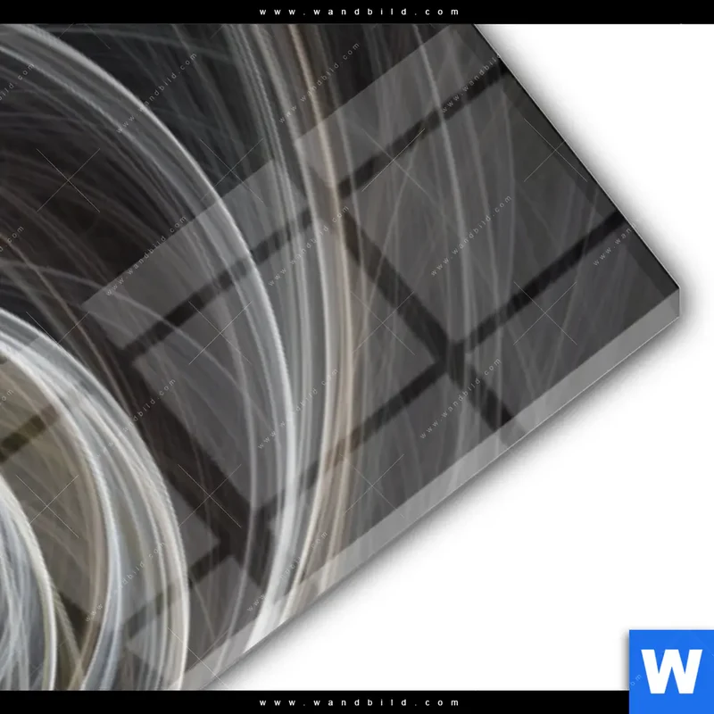 Acrylglasbild | Lichtmalerei - Tanz der Linien | Panorama