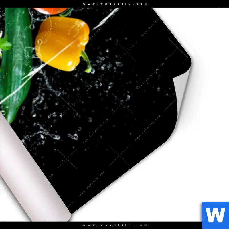 Poster | Obst & Gemüse - Splash-Moment | Schmal
