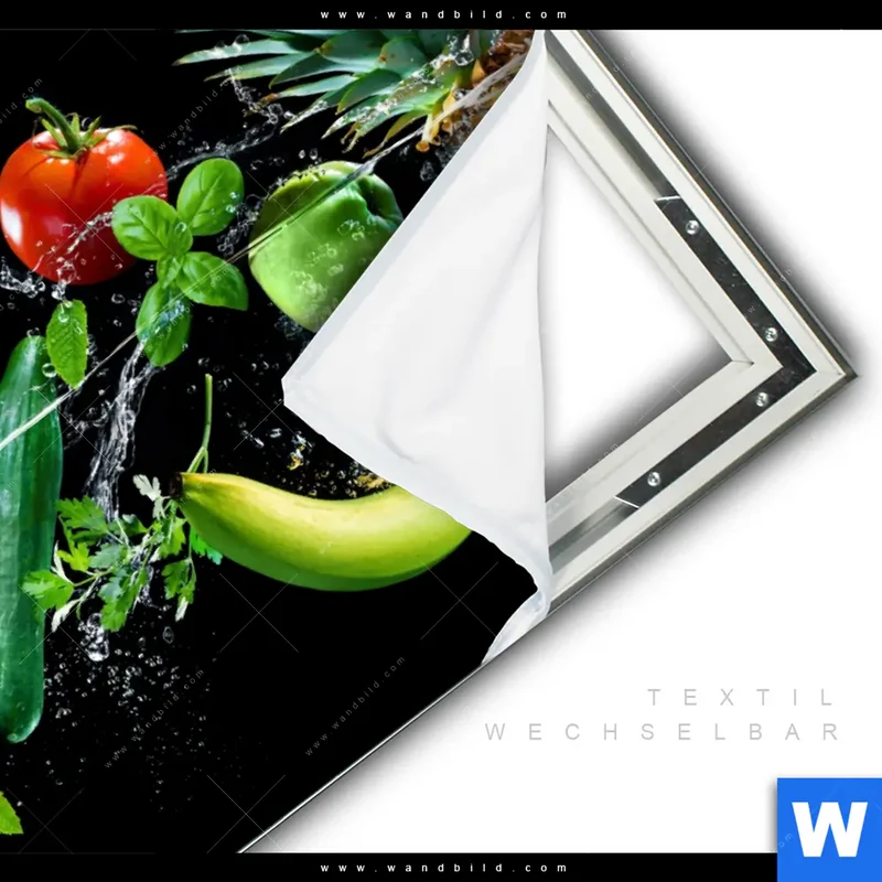 Spannbild | Obst & Gemüse - Splash-Moment | Quadrat