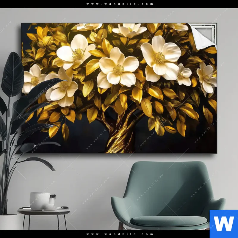 Spannbild | Blütenbaum im Luxusdesign | Querformat