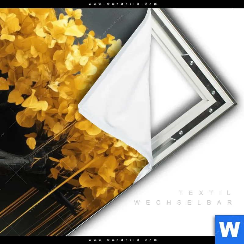 Spannbild | Goldener Lebensbaum | Hochformat