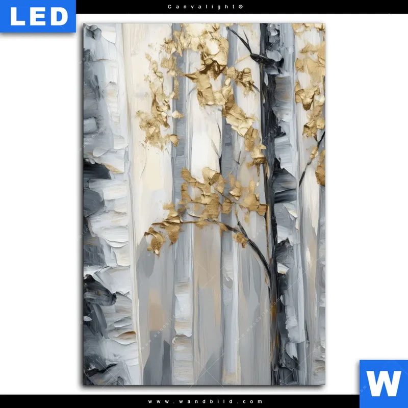 Canvalight® Leuchtbild | Stille im Wald | Hochformat