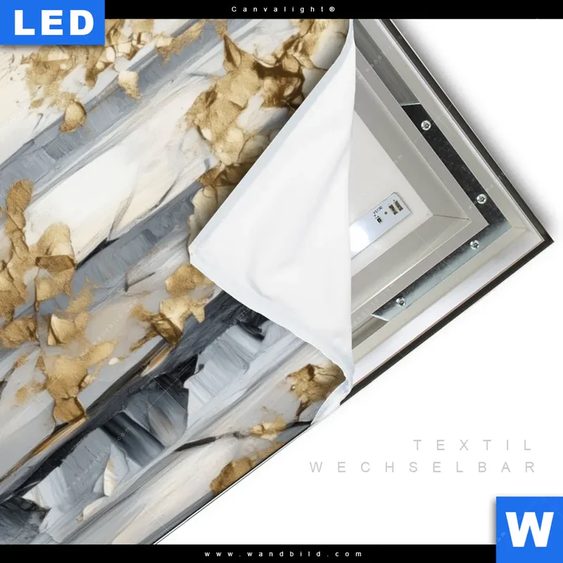 Canvalight® Leuchtbild | Stille im Wald | Hochformat