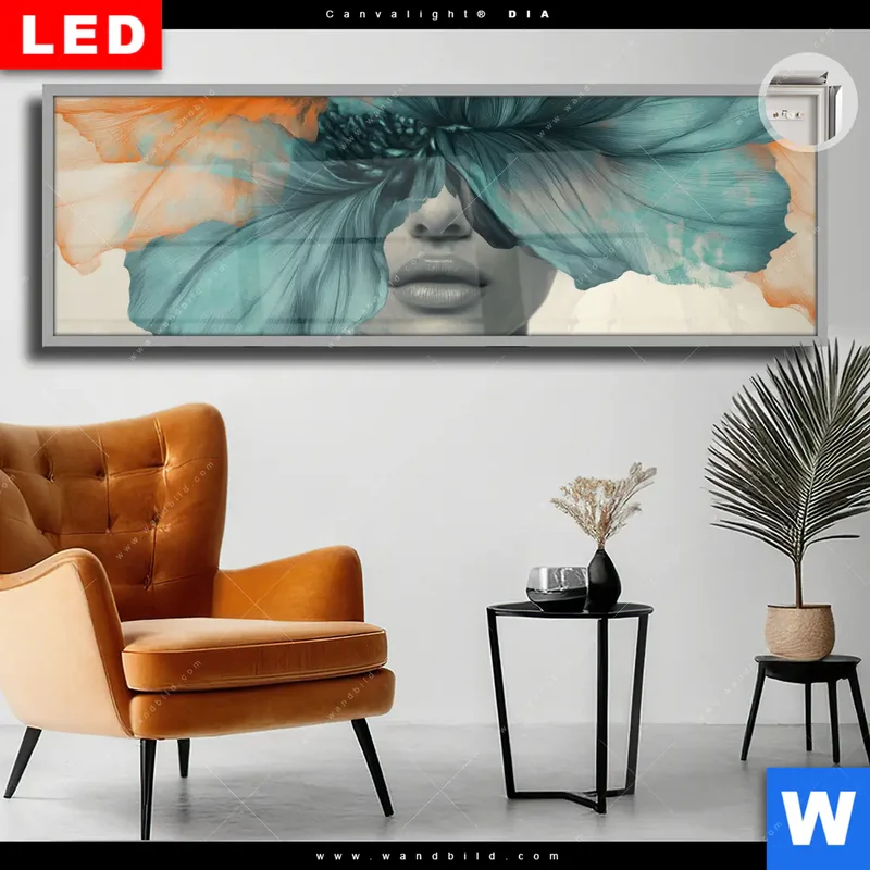 Leuchtbild Acrylglas Canvalight® DIA | Verhüllte Schönheit | Panorama