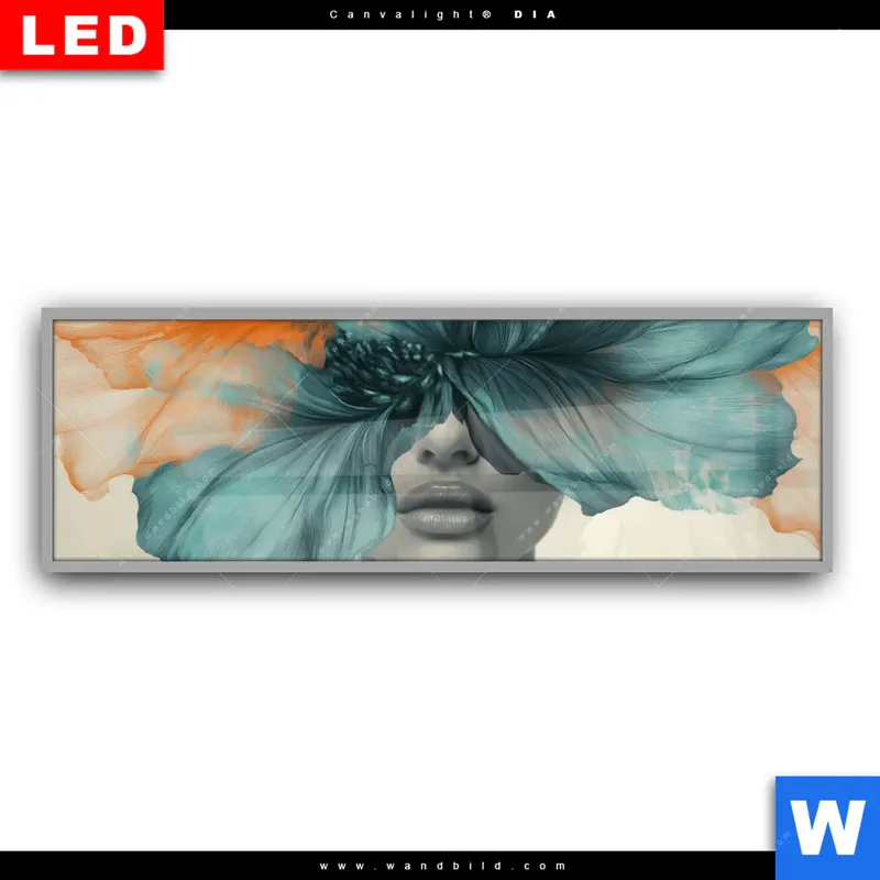 Leuchtbild Acrylglas Canvalight® DIA | Verhüllte Schönheit | Panorama