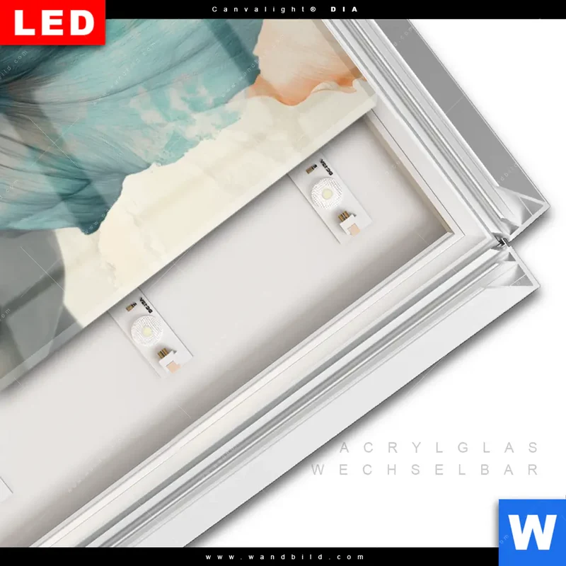 Leuchtbild Acrylglas Canvalight® DIA | Verhüllte Schönheit | Panorama