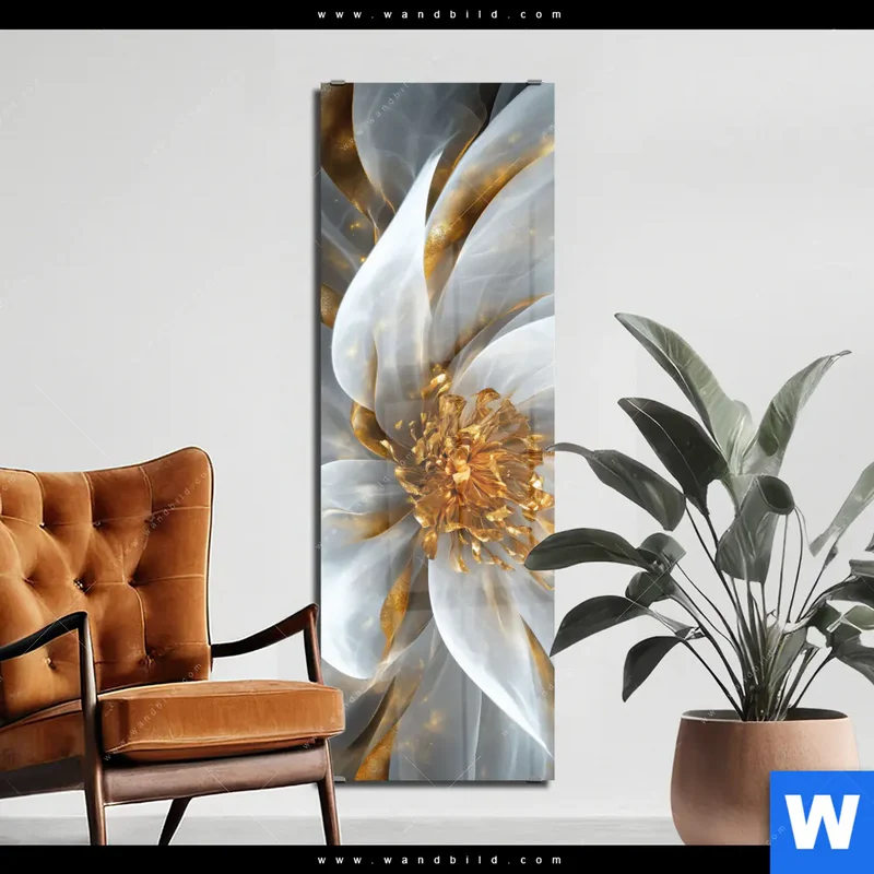 Acrylglasbild | Zarte Luxusblüte | Schmal