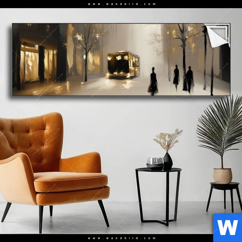 Spannbild | Goldene Stille der Großstadt | Panorama