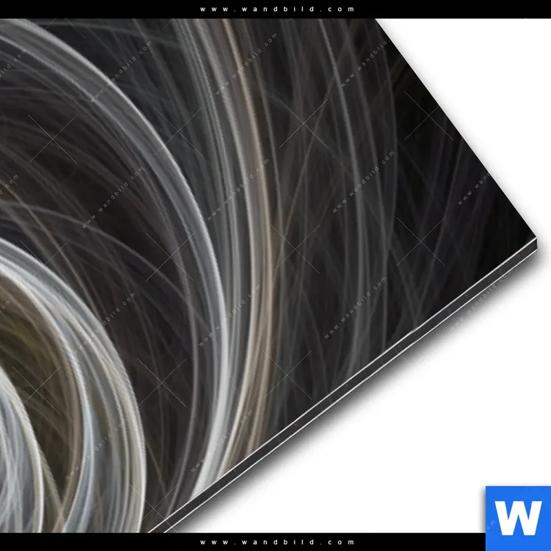 Alu-Dibond Bild | Lichtmalerei - Tanz der Linien | Panorama