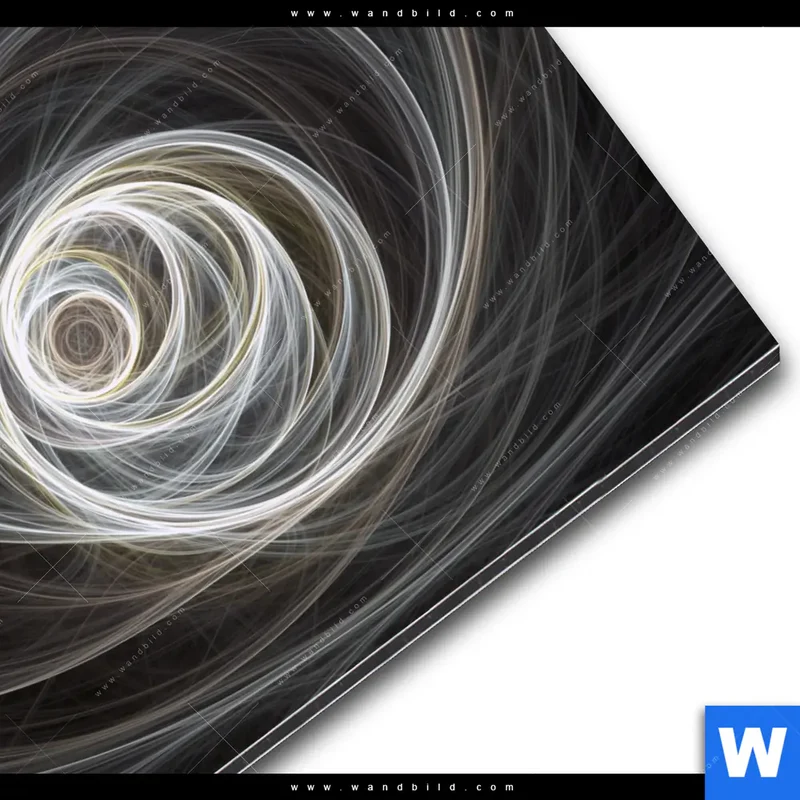 Alu-Dibond Bild | Lichtmalerei - Tanz der Linien | Quadrat
