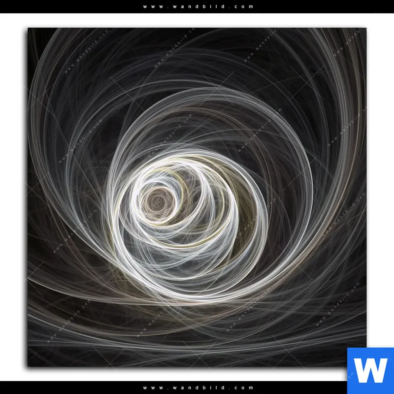 Acrylglasbild | Lichtmalerei - Tanz der Linien | Quadrat