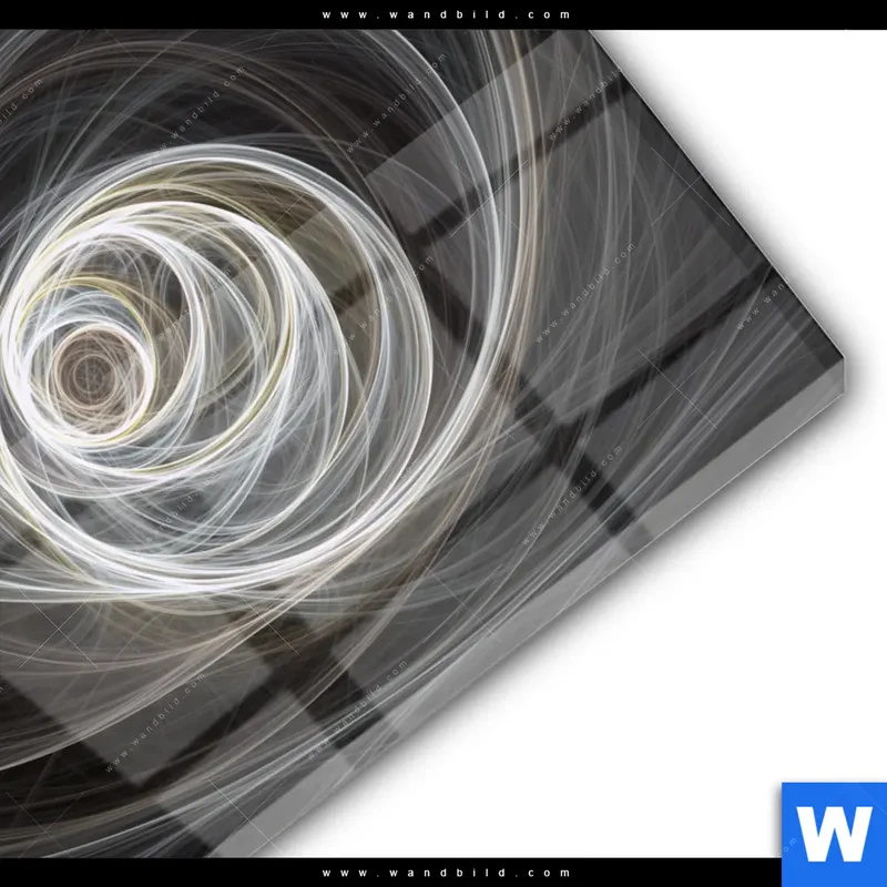 Acrylglasbild | Lichtmalerei - Tanz der Linien | Quadrat