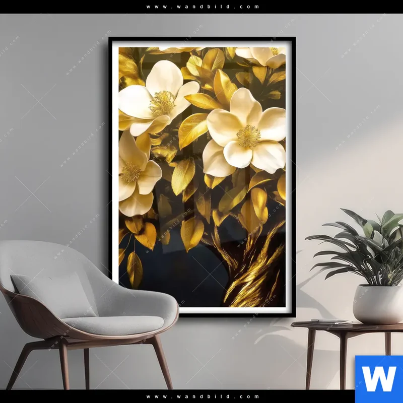 Poster | Blütenbaum im Luxusdesign | Hochformat