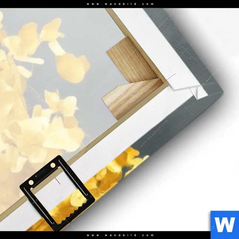 Leinwandbild | Goldener Lebensbaum | Schmal