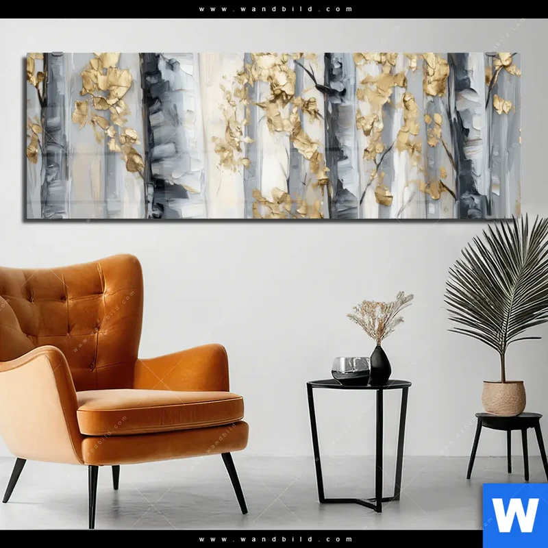Acrylglasbild | Stille im Wald | Panorama