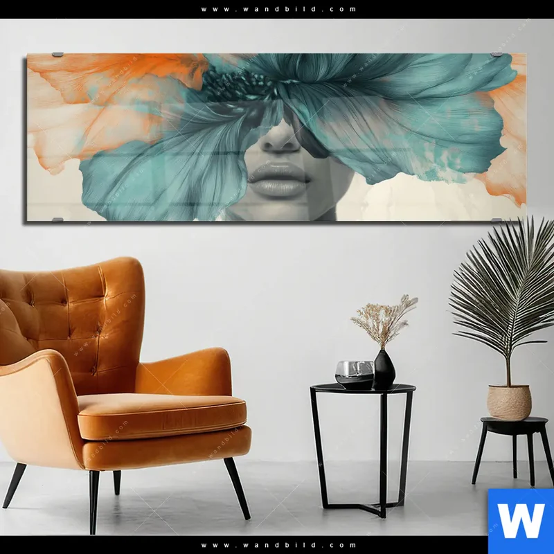Acrylglasbild | Verhüllte Schönheit | Panorama