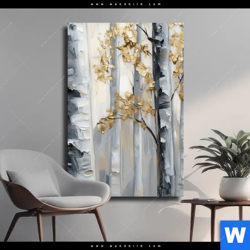 Leinwandbild | Stille im Wald | Hochformat