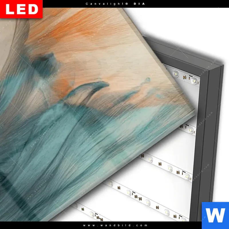 Wechselmotiv Acrylglas Canvalight® DIA | Verhüllte Schönheit | Schmal