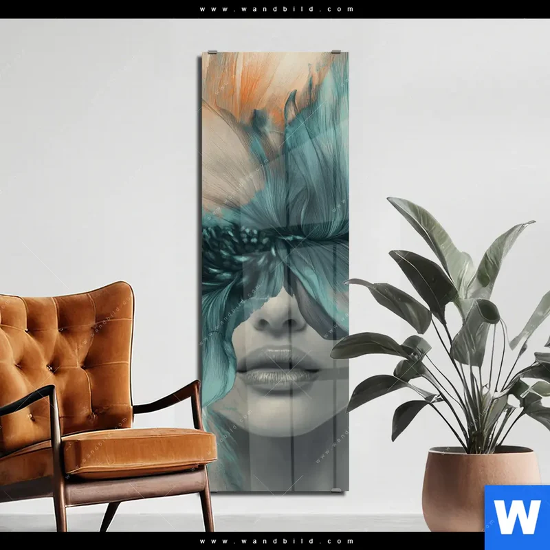 Acrylglasbild | Verhüllte Schönheit | Schmal