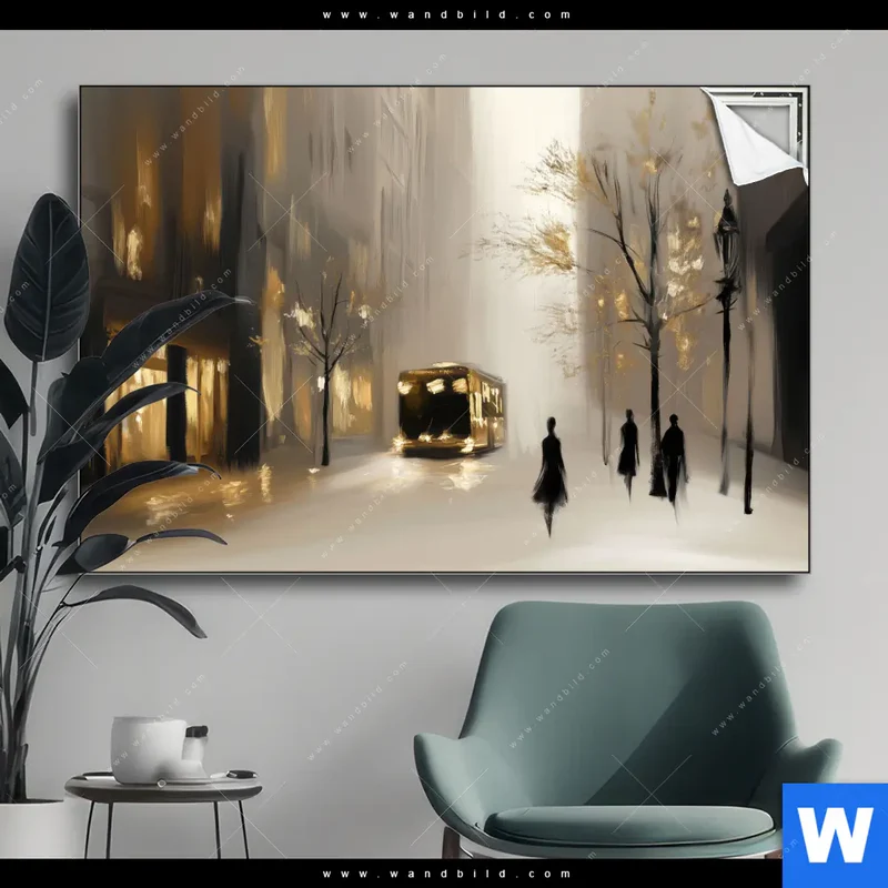 Spannbild | Goldene Stille der Großstadt | Querformat
