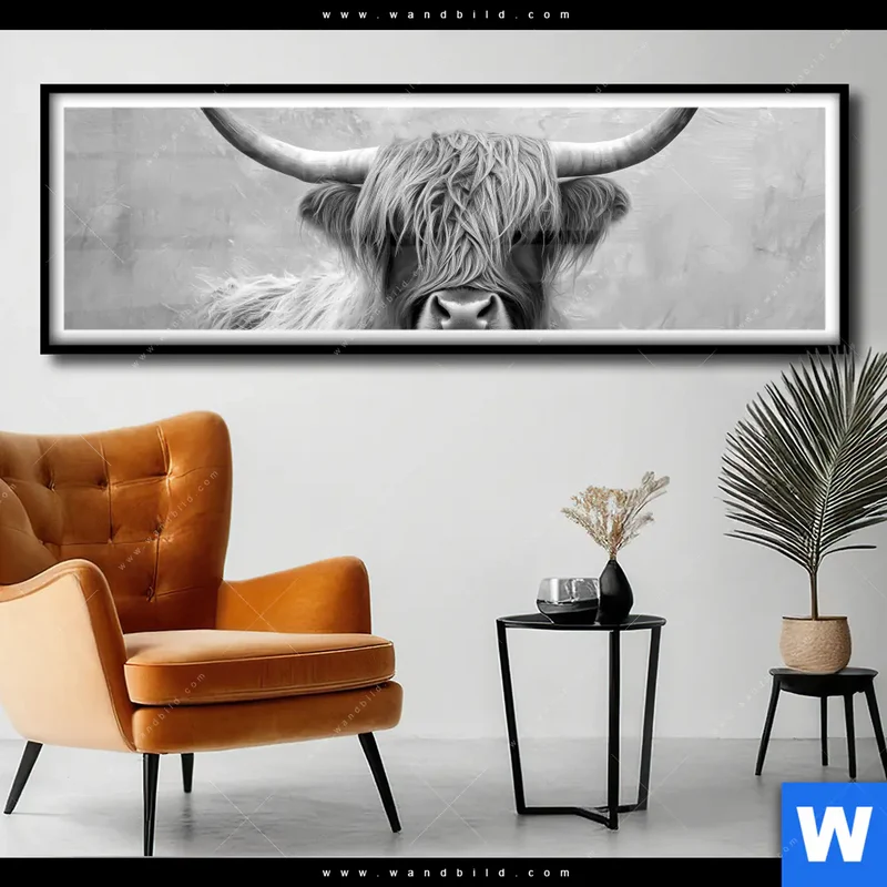 Poster | Hochlandrind - Majestätische Hörner | Panorama