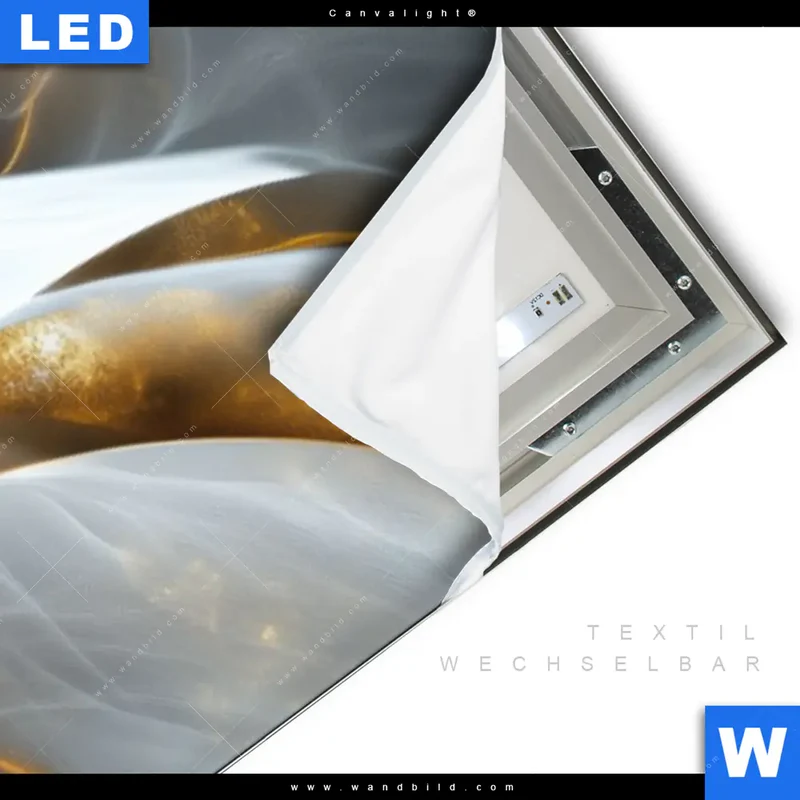 Canvalight® Leuchtbild | Zarte Luxusblüte | Schmal