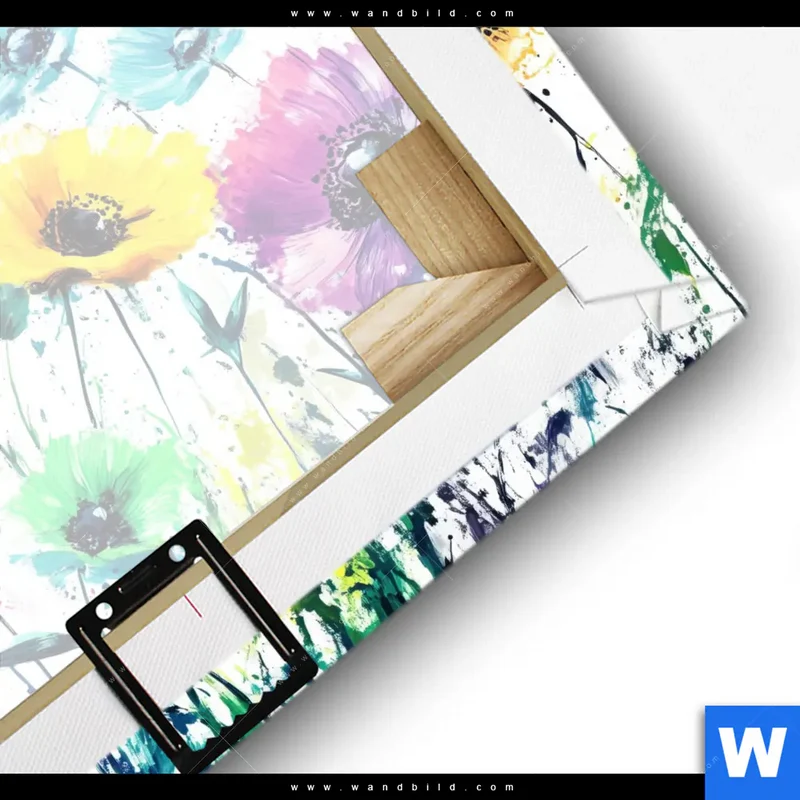 Leinwandbild | Bunte Blütenexplosion | Quadrat