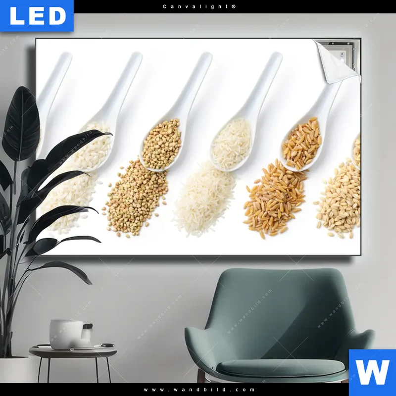 Canvalight® Leuchtbild | Vielfalt im Löffel | Querformat
