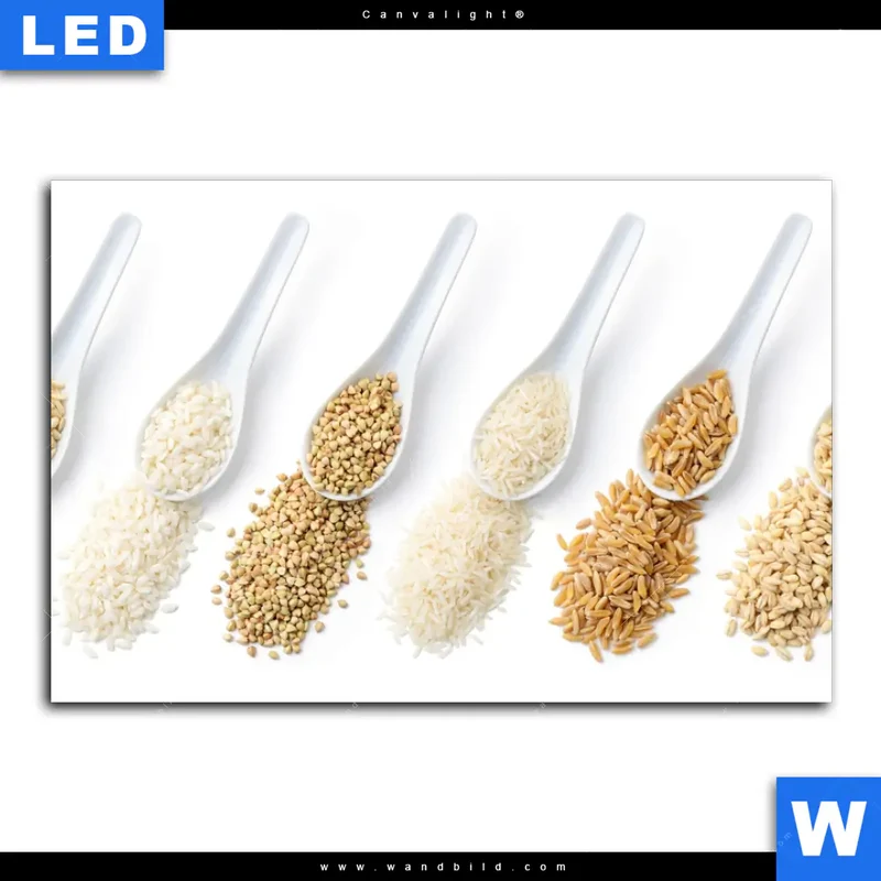 Canvalight® Leuchtbild | Vielfalt im Löffel | Querformat