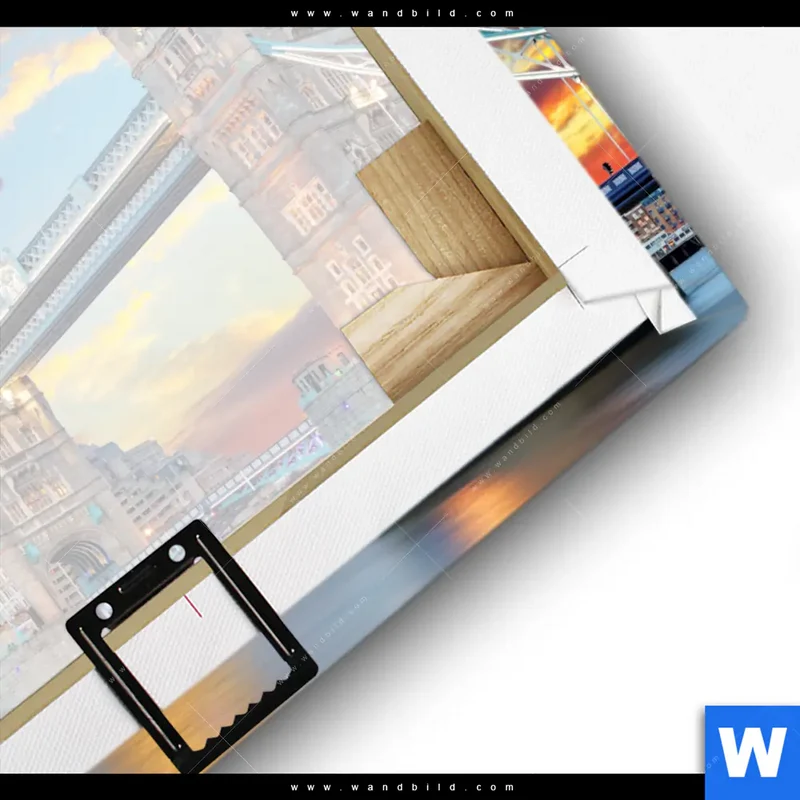 Leinwandbild | Tower Bridge im Abendglanz | Quadrat