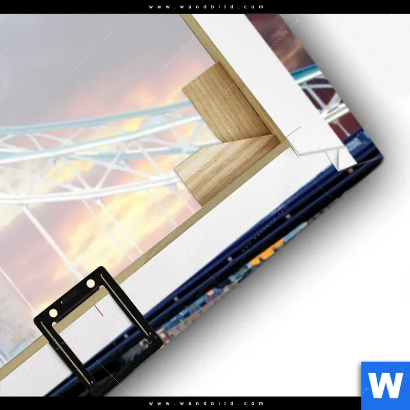 Leinwandbild | Tower Bridge im Abendglanz | Panorama