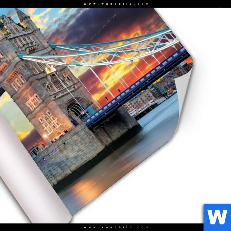 Poster | Tower Bridge im Abendglanz | Querformat