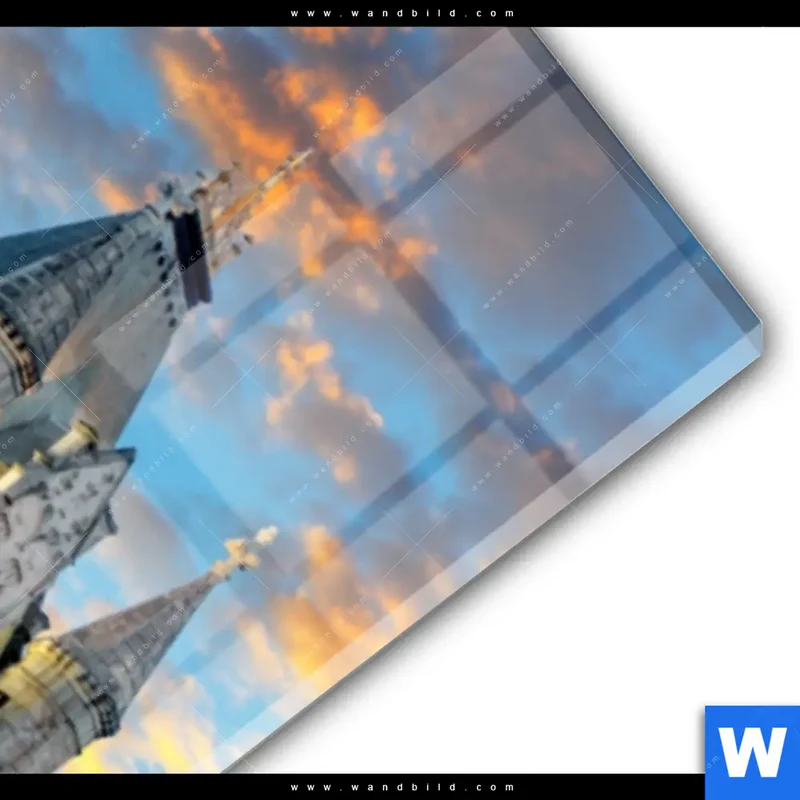 Acrylglasbild | Tower Bridge im Abendglanz | Schmal
