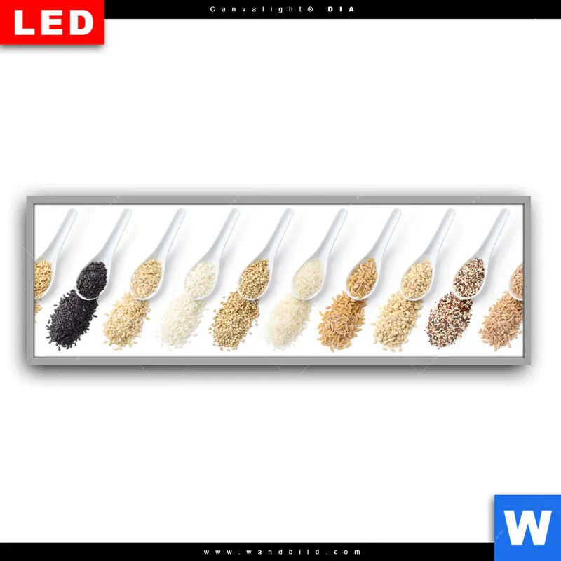 Leuchtbild Acrylglas Canvalight® DIA | Vielfalt im Löffel | Panorama