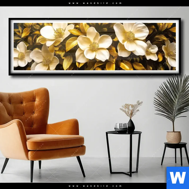 Poster | Blütenbaum im Luxusdesign | Panorama