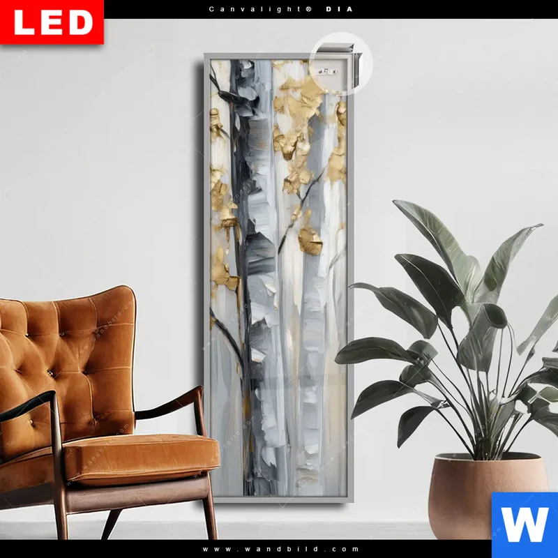 Leuchtbild Acrylglas Canvalight® DIA | Stille im Wald | Schmal