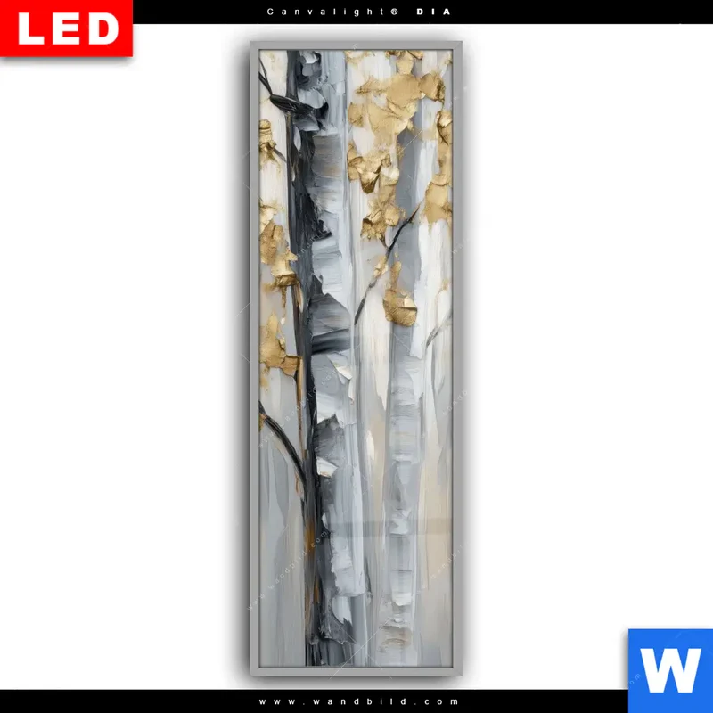Leuchtbild Acrylglas Canvalight® DIA | Stille im Wald | Schmal