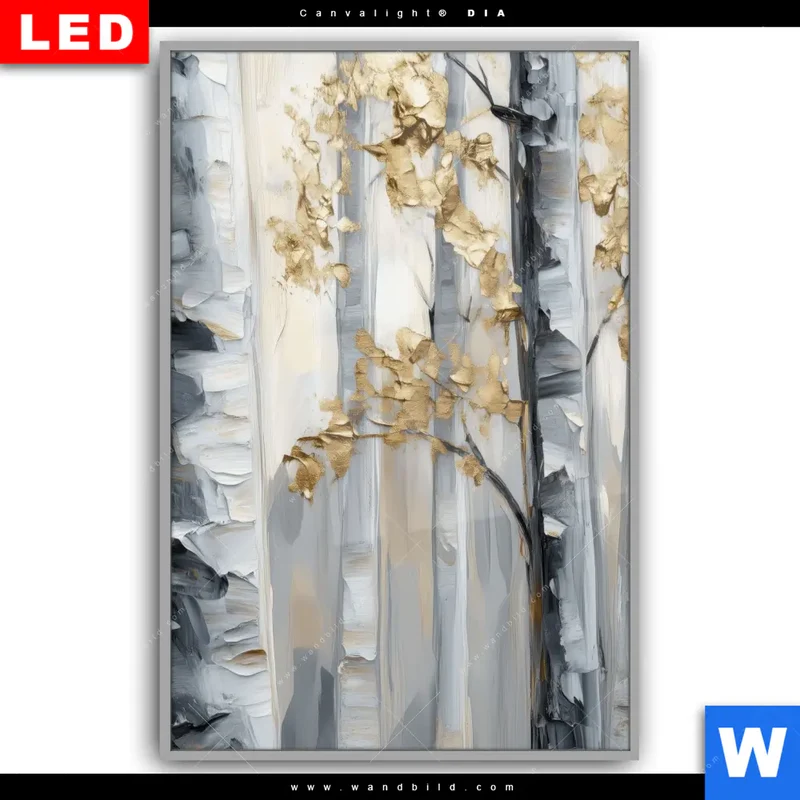 Leuchtbild Acrylglas Canvalight® DIA | Stille im Wald | Hochformat